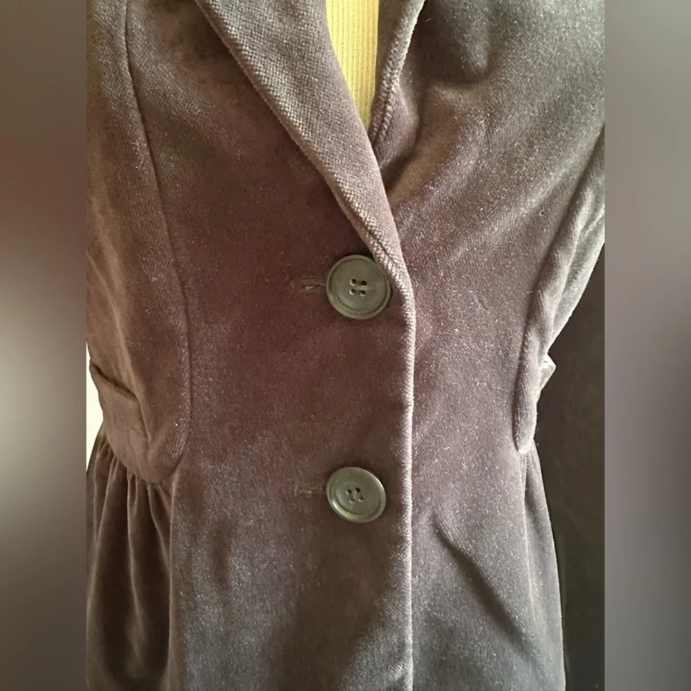 J. Crew Elegant Fitted Women's Blazer. 2T. Smoky Black. Velvet Like. Holidays